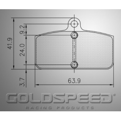Aseta jarrupalojen Sodi Racing Goldspeed -543