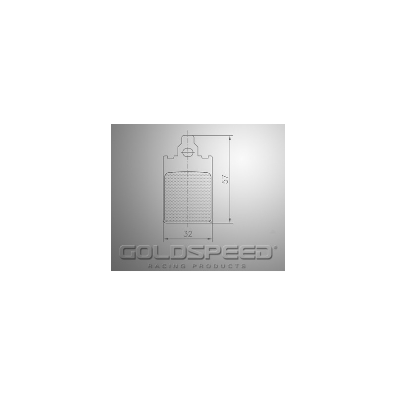 Conjunto de frenos de carreras almohadillas Dino Goldspeed -544