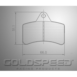 Jeu de plaquettes de frein Racing Topkart Goldspeed -546