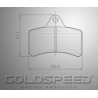 Definir velocidade do pastilhas de freio Topkart atrás de ouro Racing-546