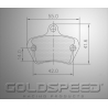 Satz von Gold Topkart For Speed Racing Bremsbeläge-550