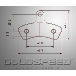 Set di pastiglie di Swiss Racing Hutless Goldspeed -558