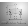 Set remblokken Swiss Hutless Handrem Voor van Goldspeed Racing -561
