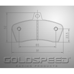 Jeu de plaquettes de frein Gillard T-Rex Goldspeed Racing -564