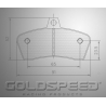Conjunto de almofadas de freio Gillard T-Rex de velocidade ouro Racing-564