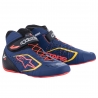 Zapatillas kart Alpinestars Tech 1-KX V2 Azul-Rojo-Amarillo Fluo