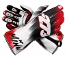 Minus 273 Supersonic Rot-Schwarz-Weiße Handschuhe