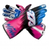 Minus 273 Supersonic Handschuhe in Schwarz-Cyan-Hot Pink