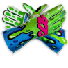 Minus -273 SLIME Mad56 x Green-Cyan-Hot Pink gloves