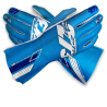 Minus -273 OSAKA Cyan Blue-White gloves