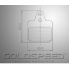 Birel bremseklodser sæt bagsiden af guld hastighed Racing-572