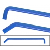Azul da mangueira de água de Silicone 20mm armado 100cm com curva de 90 °-graus