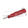 Dial indicator holder for mounting in bougiegat Red