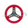 Wild kart steering wheel Mini Red Alcantara