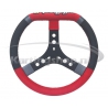 Дикие kart рулевое колесо черный/красный/Серебряный Ø320мм Алькантара