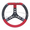 Wild kart steering wheel black/red/silver Alcantara Ø345mm