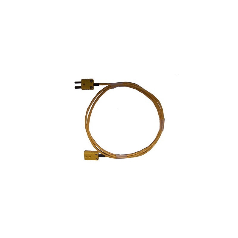 Cable de extensión de termopar amarillo de 2 x 2 pin-pin