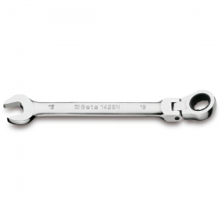 Beta 9-piece set of switchable ratcheting box wrenches with knee joint